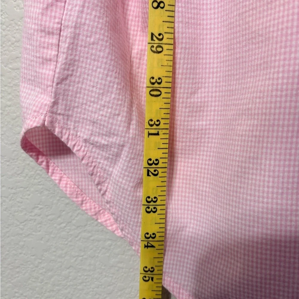 Disneyland Resort Pink White Gingham Eeyore Long Sleeve Button Sleep Shirt. XL - Picture 13 of 15